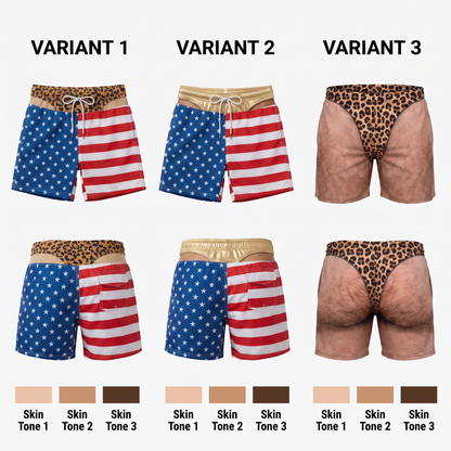 CheeksAhoy™ — The Prank Swim Trunks