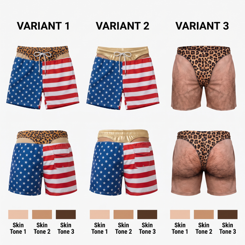 CheeksAhoy™ — The Prank Swim Trunks