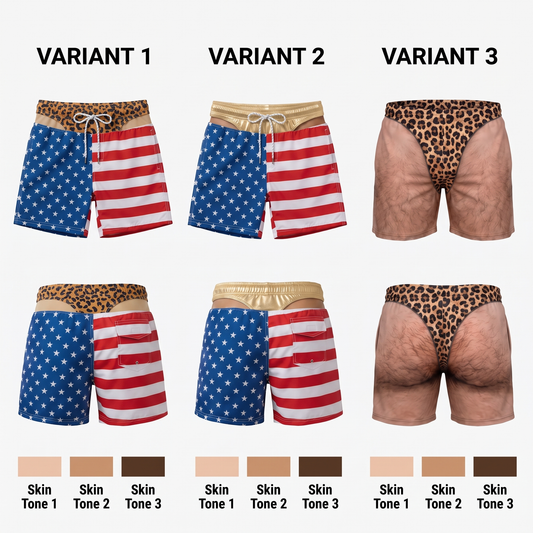 CheeksAhoy™ — The Prank Swim Trunks